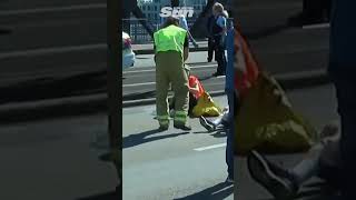 Police officer pours oil over eco protesters head [upl. by Nanoc]