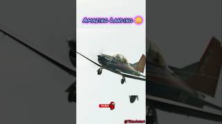 Amazing Landing By Beginner Female Pilot 😳 Power of 🇮🇳Indian Airforce india indian airforce [upl. by Anikal]