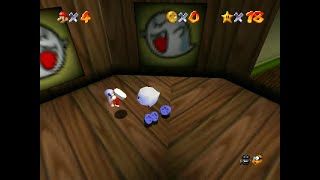 Super Mario 64 Coinless Challenge 5 Go Ride Secret Big Microprocessor Vanish Eye [upl. by Enelez]