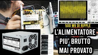 CÉ UN ALIMENTATORE IN QUEL RIPPLE  TEST VULTECH 500W [upl. by Letch]