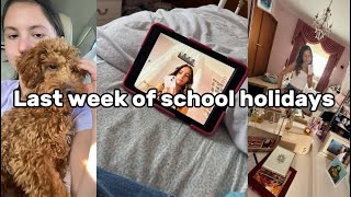 Last week of school holidays vlog dog party haircare skincare amp more [upl. by Esital]