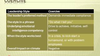 Golemans Leadership Styles [upl. by Ayahc]