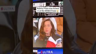 Aubrey Plaza courtside reading a book 😭 via MylesElrichX [upl. by Sieber]