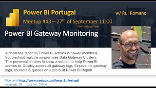 PBIPT 43  Power BI Gateway Monitoring [upl. by Elda]