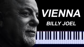 Billy Joel  Vienna Piano Tutorial [upl. by Milburt]