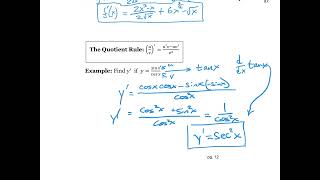 Calc203 Derivative Rule Review [upl. by Anaili]