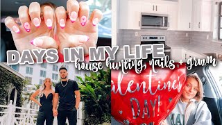 DAYS IN MY LIFE house hunting styling outfits  getting my nails done [upl. by Llenyt]