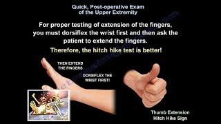 Exam of Upper Extremity nerves post operatively  Everything You Need To Know  Dr Nabil Ebraheim [upl. by Salakcin176]