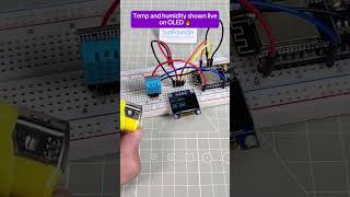 ESP32 Project Live Temp amp Humidity Display with OLED Screen [upl. by Levitus]