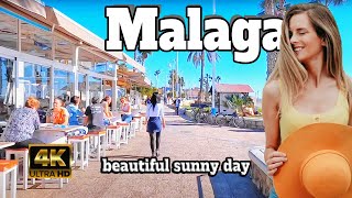 MALAGA Spain Beautiful Sunny Day  Costa del Sol andalusia 4K [upl. by Erminie]