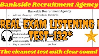 bankside recruitment agency ielts listening test with answers [upl. by Akerahs]