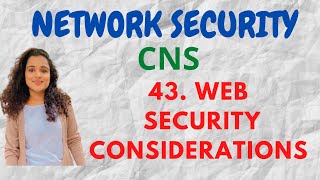 43 Web Security Considerations in Cryptography CNS [upl. by Ayak]