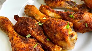 Crispy Chicken Drumsticks in The Oven  Keto Dinner Recipe [upl. by Bay915]