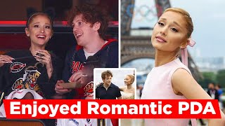 Ariana Grande And Her Boyfriend Ethan Slater Enjoyed Romantic PDA Time [upl. by Nonnairb]