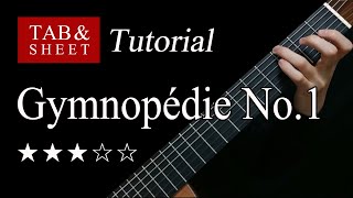 Gymnopedie No1  Guitar Lesson  TAB [upl. by Abramson]