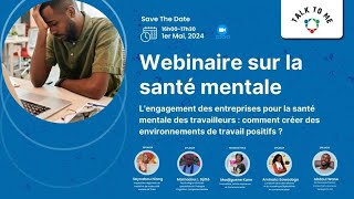 Webinaire sur lengagement des entreprises pour la santé mentale des travailleurs [upl. by Nosak]