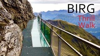 Thrill Walk Birg Switzerland  Between Mürren and Schilthorn  Swiss Alps [upl. by Irrot]