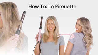 How To Use Le Pirouette Titanium Rotating Curling Iron from Lange [upl. by Albina]