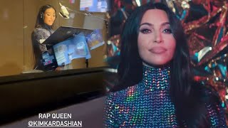 Watch Kim Kardashian RAP in the Recording Studio [upl. by Adnahcal]