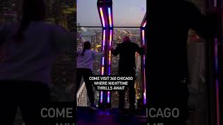 360 Chicago TILT thrill ride at night 🫣 360chicago tilt tiltchicago wow travel scary [upl. by Trixi]