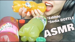 ASMR EDIBLE SODA BOTTLE SOFT RELAXING EATING SOUNDS NO TALKING  SASASMR [upl. by Lemmueu387]