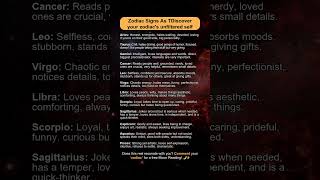 Zodiac signs as discover your zodiac’s unfiltered self [upl. by Xila]