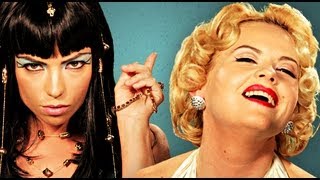 Cleopatra vs Marilyn Monroe Epic Rap Battles of History [upl. by Dolley378]