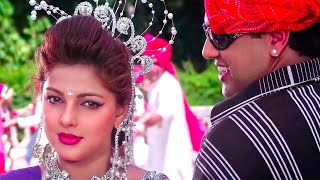 Chanda Sitare Bindiya Tumhari 4K HD Video  Govinda Mamta Kulkarni  Naseeb  Alka Yagnik Udit N [upl. by Ellehcin]