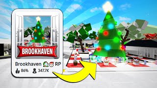 LA NUEVA ACTUALIZACIÓN DE NAVIDAD EN BROOKHAVEN 🏡RP [upl. by Nnovahs559]