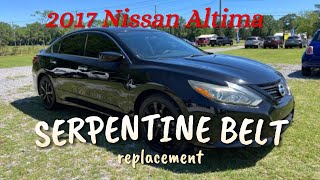 2017 Nissan Altima Serpentine Belt [upl. by Tiffa500]