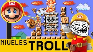 UN TROLLEO IMPRESIONANTE 😮  NIVELES TROLL 6  Super Mario Maker  ZetaSSJ [upl. by Diantha]