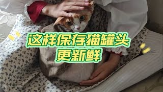 这样保存猫罐头更新鲜 [upl. by Genia]