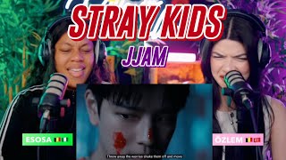 Stray Kids quotJJAMquot MV reaction [upl. by Nilved668]