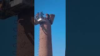 Chimney demolition process [upl. by Niveb]