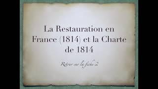 La Charte de 1814 en France [upl. by Yrrot]