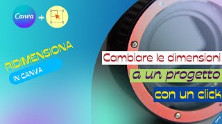 CANVA Ridimensionare un progetto con un click [upl. by Lupee782]