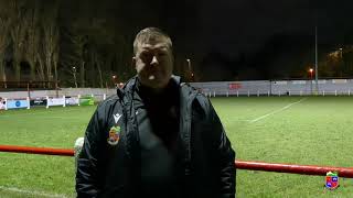 Post Match Jimmy Marshall After Chadderton 22 Kendal Town 231223 [upl. by Nohtiek]