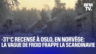 Une vague de froid sabat sur la Scandinavie avec un record de 31°C à Oslo en Norvège [upl. by Verdi]