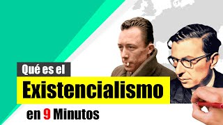 ¿Qué es el EXISTENCIALISMO  Resumen  Definición características y representantes [upl. by Lamiv]