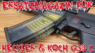 quotERSATZMAGAZIN FÜR G36 C VON HECKLER amp KOCHquot Vorstellung [upl. by Niuqaoj]