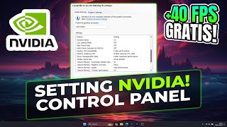 FPS GRATIS Cara Setting NVIDIA Control Panel Untuk Gaming 2023 [upl. by Deny261]