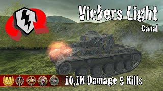 Vickers Light 105  101K Damage 5 Kills  WoT Blitz Replays [upl. by Namielus471]