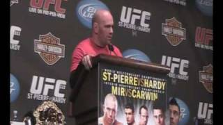 GEORGES ST PIERRE wont discuss a move to 185 [upl. by Livy]