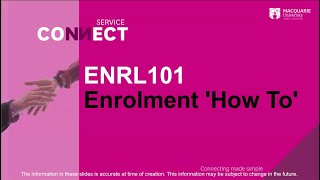 ENRL101  Enrolment How To [upl. by Ahsaek]