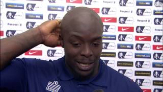 AFC Wimbledons striker Ade Akinfenwas postmatch interview [upl. by Fionnula]