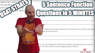 5 Sentence Function Questions in 5 minutes or less  Digital SAT Inference Strategy [upl. by Aselehc]