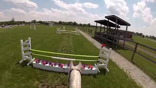 Novice Show Jumping Helmet Cam  Greater Dayton Horse Trials [upl. by Ball]