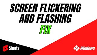 How to Fix Screen Flickering and Flashing on Windows 10 [upl. by Eiramrefinnej]