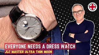 JLC Master Ultra Thin Moon Review  Why you need a Dress Watch in your collection [upl. by Anaujit864]