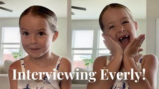 Interviewing My 6 Year Old [upl. by Nae628]